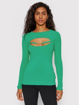 Пуловер slim Rinascimento зелено