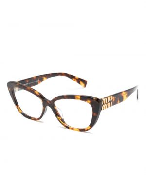 Brýle Miu Miu Eyewear hnědé