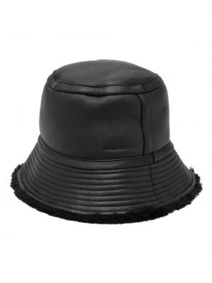 Obojstranná čiapka Yves Salomon čierna