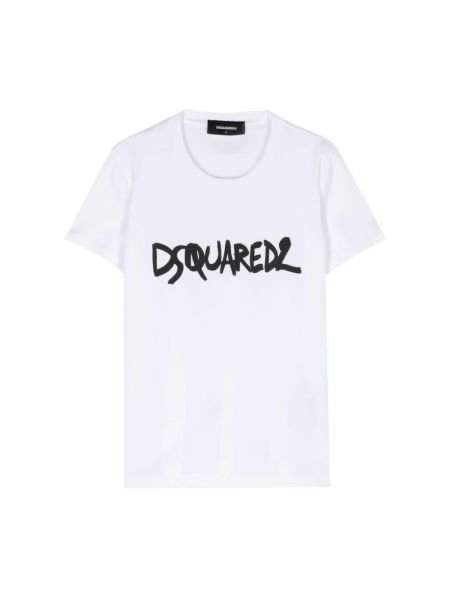 Biała koszulka Dsquared2