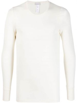 Вълнена тениска Hanro бяло