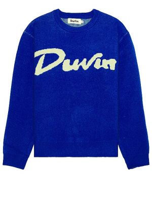 Strick Duvin Design blau