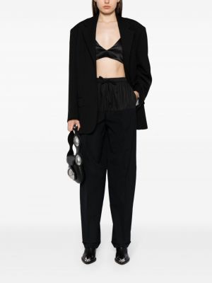 Kalhoty z nylonu Alexander Wang černé