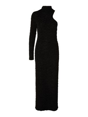 Μάξι φόρεμα Selected Femme μαύρο