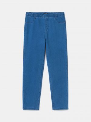 Хлопковые джинсы Rosa Thea синие