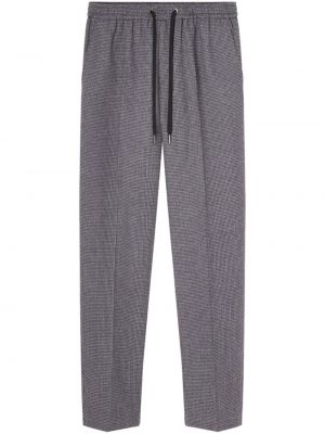 Pantalon droit en laine Versace gris