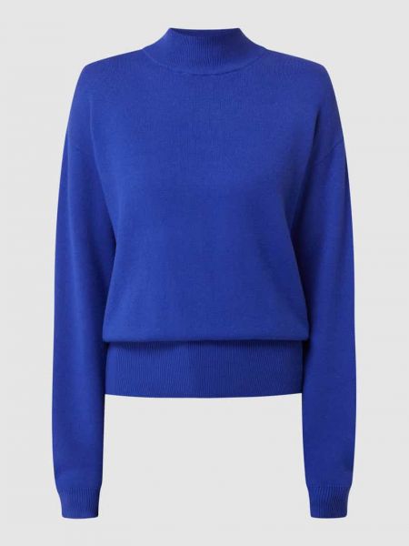 Niebieski sweter z wiskozy Minus