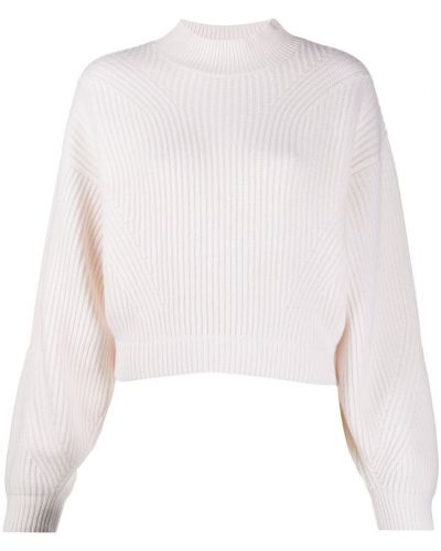 Kašmírový sveter z merina Le Kasha biela