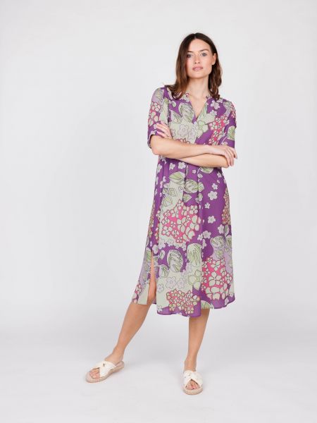 Košeľové šaty Key Largo fialová