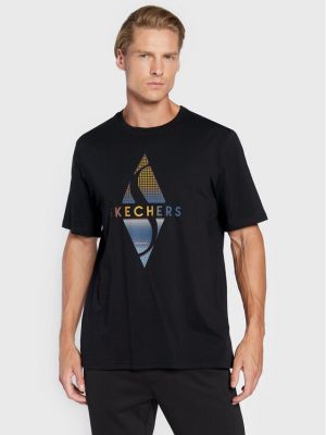 Тениска Skechers черно