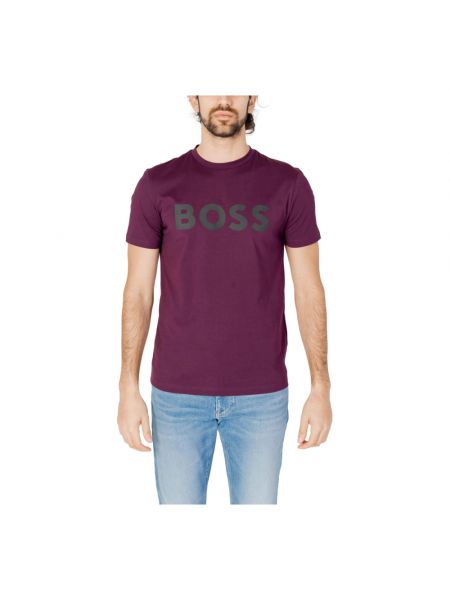 T-shirt Hugo Boss lila