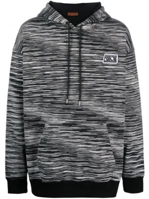 Hoodie med broderi Missoni svart