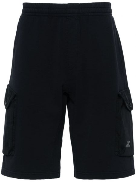 Shorts de sport brodeés en coton C.p. Company bleu
