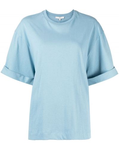 T-shirt mit rundem ausschnitt Tibi blau
