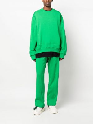Bluza bawełniana Styland zielona