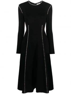 Μάξι φόρεμα με πετραδάκια Nissa μαύρο