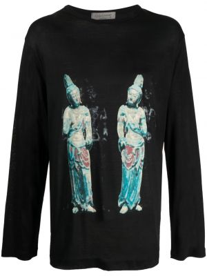 Långärmad t-shirt Yohji Yamamoto svart