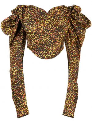 Leopardí top s potiskem Vivienne Westwood
