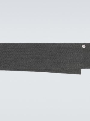 Bufanda de lana de cachemir con estampado de cachemira Moncler gris