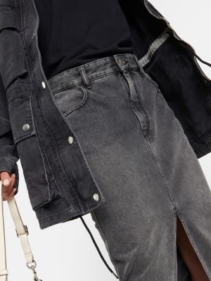 Spódnica jeansowa Isabel Marant czarna