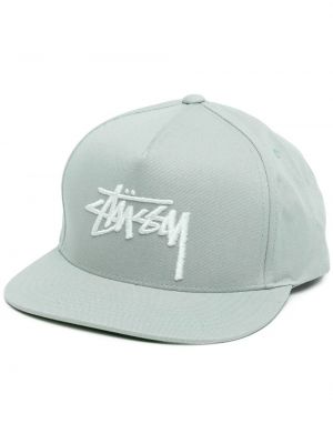 Brodert cap Stüssy grønn