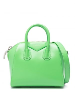 Shopperka skórzana Givenchy zielona