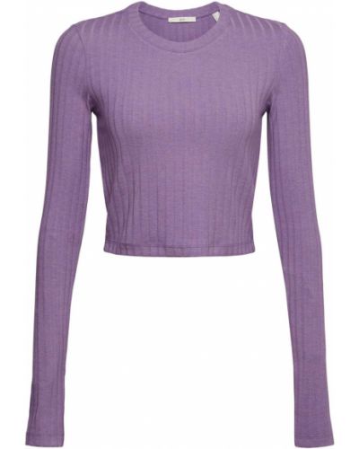 Tričko s dlhými rukávmi Edc By Esprit fialová