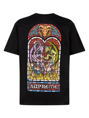 T-shirt en coton Supreme noir