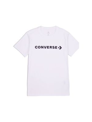 Tričko s krátkými rukávy Converse bílé