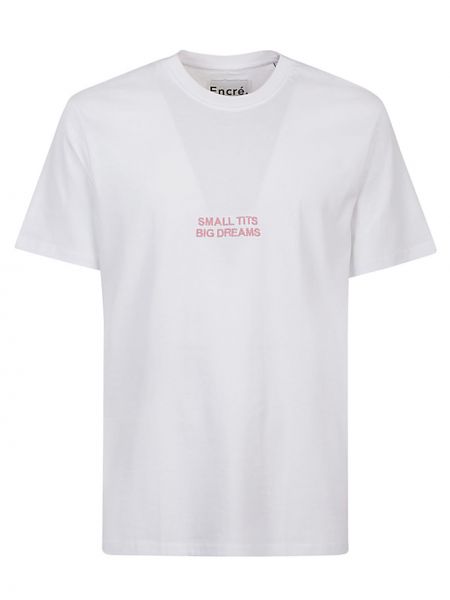 T-shirt di cotone Encré. bianco