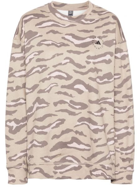 Dugi sweatshirt s printom s leopard uzorkom Adidas By Stella Mccartney