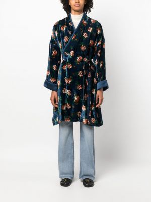 Manteau en velours à fleurs Kenzo