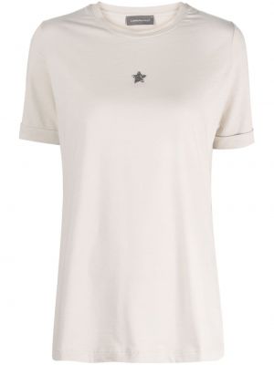 Stern t-shirt Lorena Antoniazzi beige