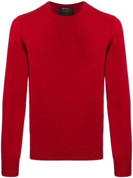 Jersey de tela jersey de cuello redondo Dell'oglio rojo