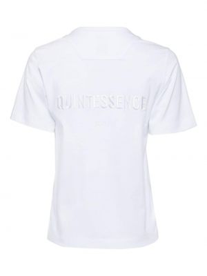 T-shirt brodé avec imprimé slogan Juun.j blanc