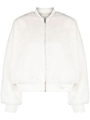Reverzibilna jakna iz krzna Nike bela