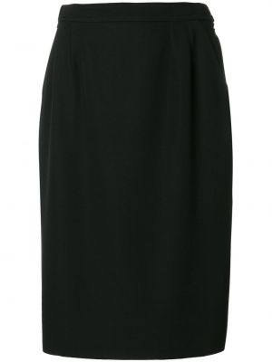 Falda de tubo ajustada Yves Saint Laurent Pre-owned negro