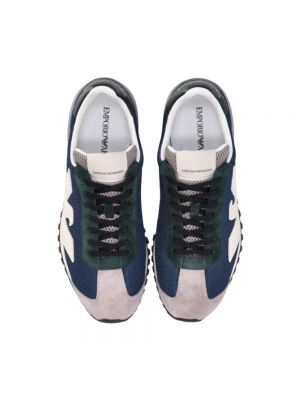 Sneakersy Giorgio Armani niebieskie