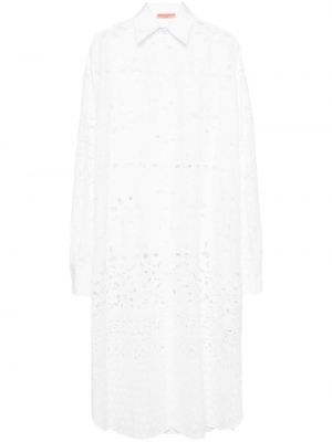 Bavlněné šaty Ermanno Scervino bílé