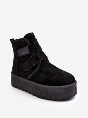 Зимни обувки за сняг на платформе Kesi черно