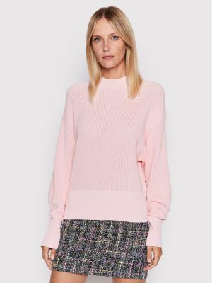 Relaxed пуловер Boss розово