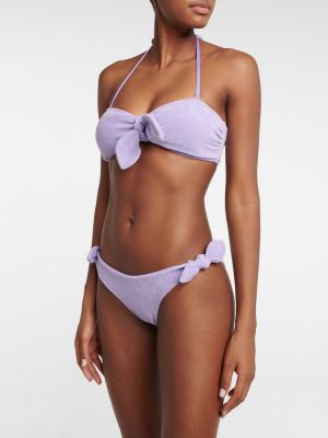 Bikini de algodón Zimmermann violeta