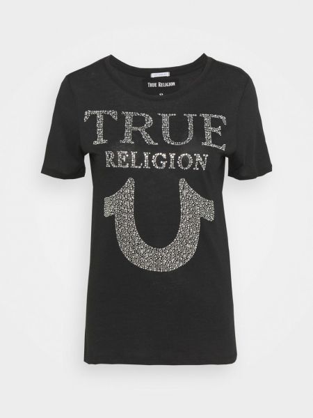Koszulka z nadrukiem True Religion czarna