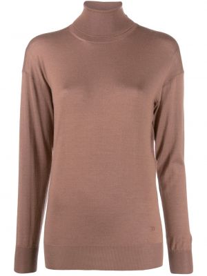 Jersey de punto de cuello vuelto de tela jersey Tom Ford rosa