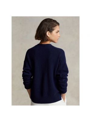 Cárdigan con bordado de lana de cachemir Polo Ralph Lauren azul