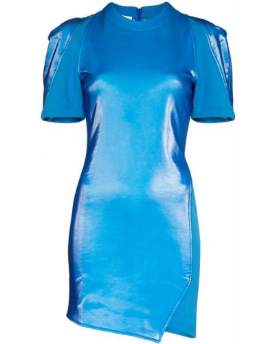Mini vestido asimétrico Zilver azul
