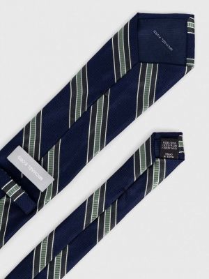 Jedwabny krawat Michael Kors zielony