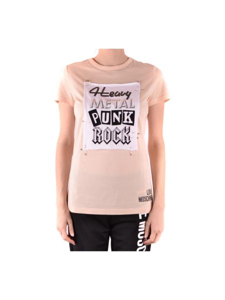 Chemise avec manches courtes Love Moschino rose