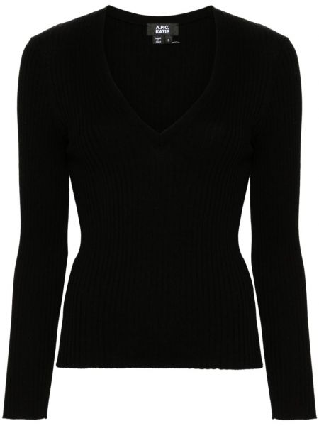 Chunky дълъг пуловер A.p.c. черно