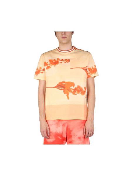 T-shirt à fleurs Paul Smith orange